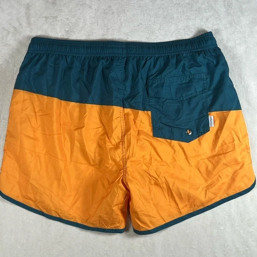 NWT Maamgic Men's Swim Trunks - Teal and Orange